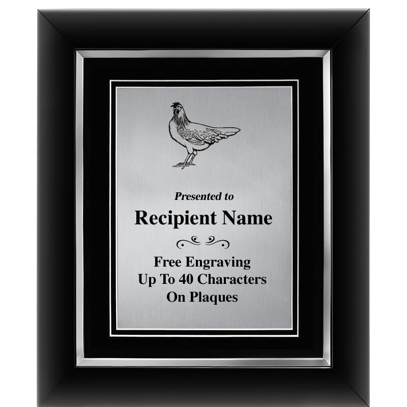 10"Wx12"H SLVR DECOR FRAME PLQ