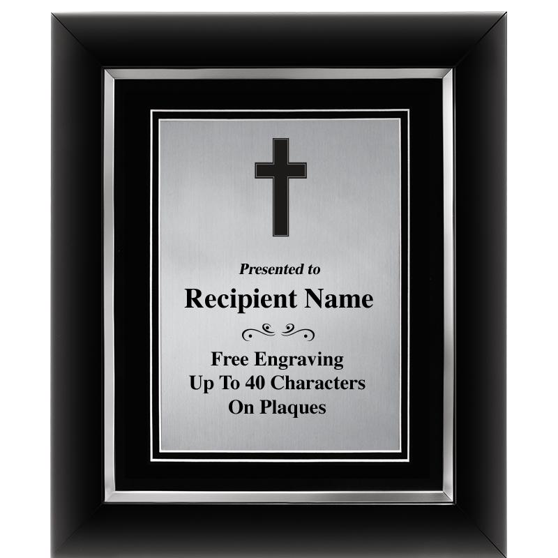 10"Wx12"H SLVR DECOR FRAME PLQ