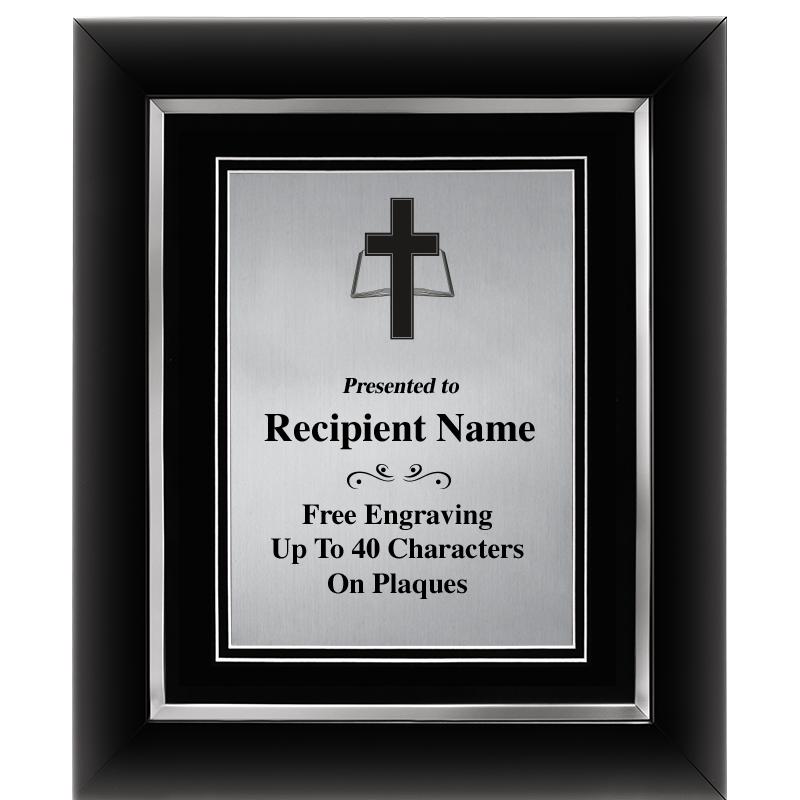 10"Wx12"H SLVR DECOR FRAME PLQ