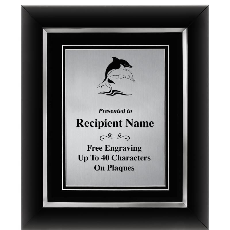 10"Wx12"H SLVR DECOR FRAME PLQ