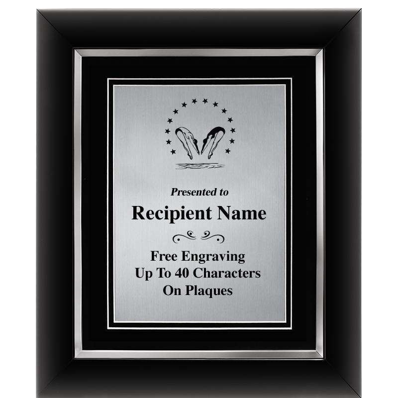 10"Wx12"H SLVR DECOR FRAME PLQ