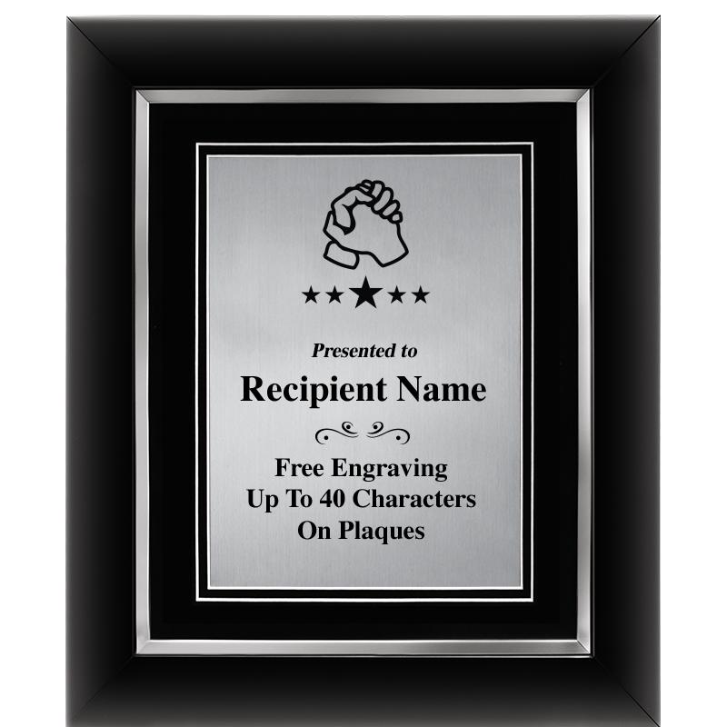 10"Wx12"H SLVR DECOR FRAME PLQ