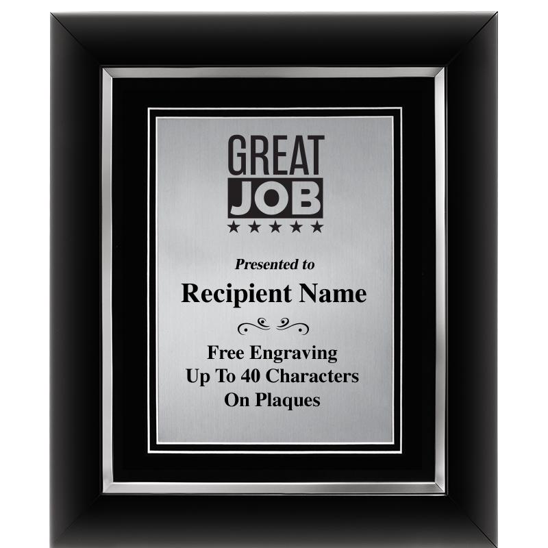 10"Wx12"H SLVR DECOR FRAME PLQ