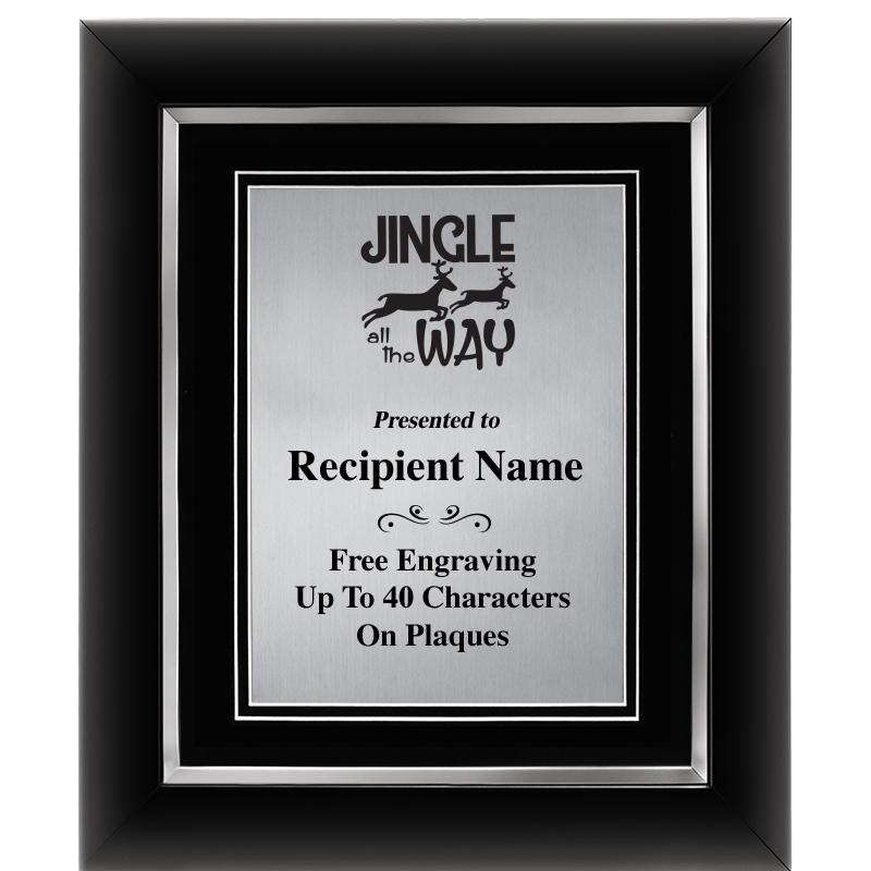 10"Wx12"H SLVR DECOR FRAME PLQ