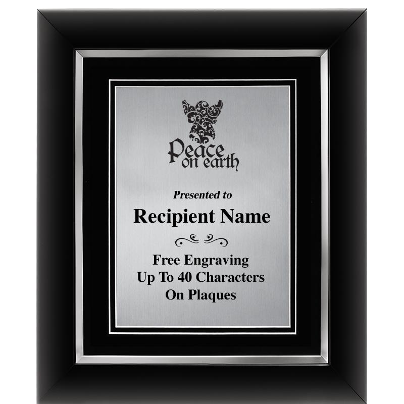 10"Wx12"H SLVR DECOR FRAME PLQ