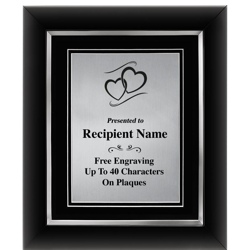 10"Wx12"H SLVR DECOR FRAME PLQ