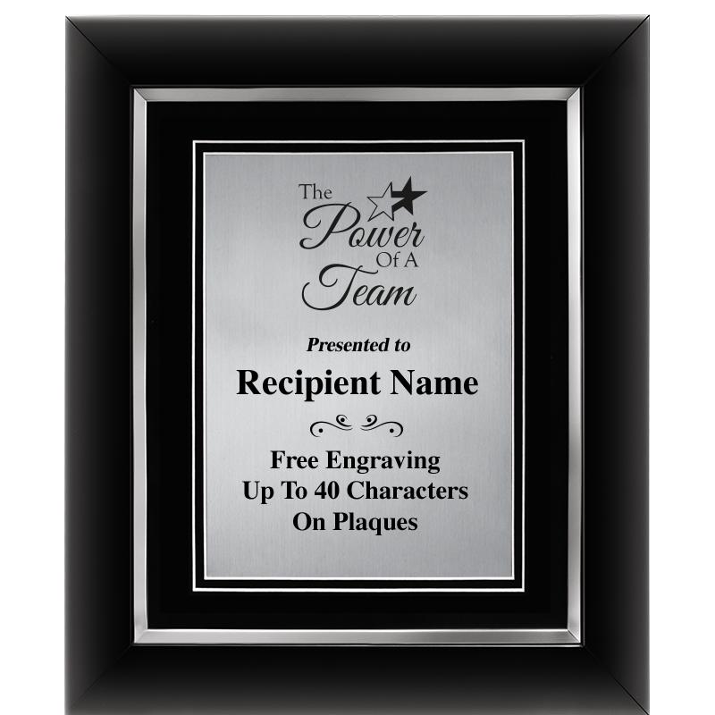 10"Wx12"H SLVR DECOR FRAME PLQ