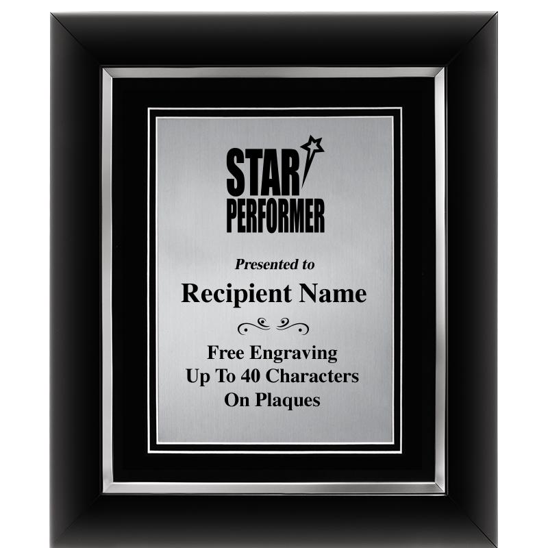 10"Wx12"H SLVR DECOR FRAME PLQ