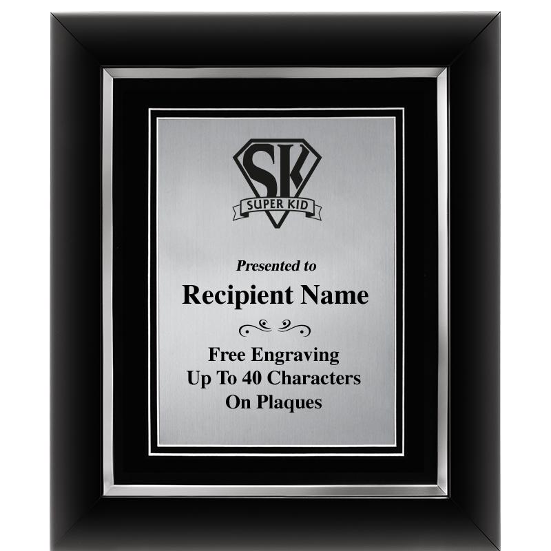 10"Wx12"H SLVR DECOR FRAME PLQ