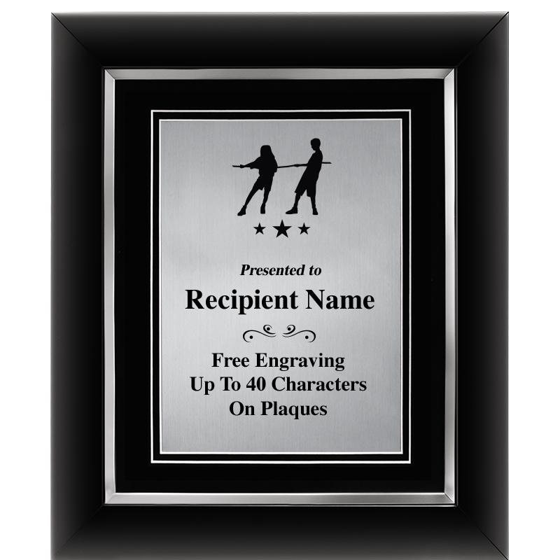 10"Wx12"H SLVR DECOR FRAME PLQ