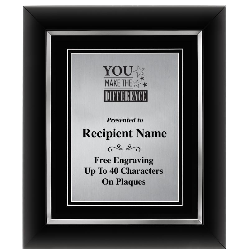 10"Wx12"H SLVR DECOR FRAME PLQ