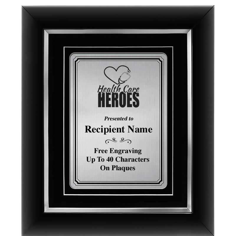 10x12 SLVR METAL PLT DECOR FRM