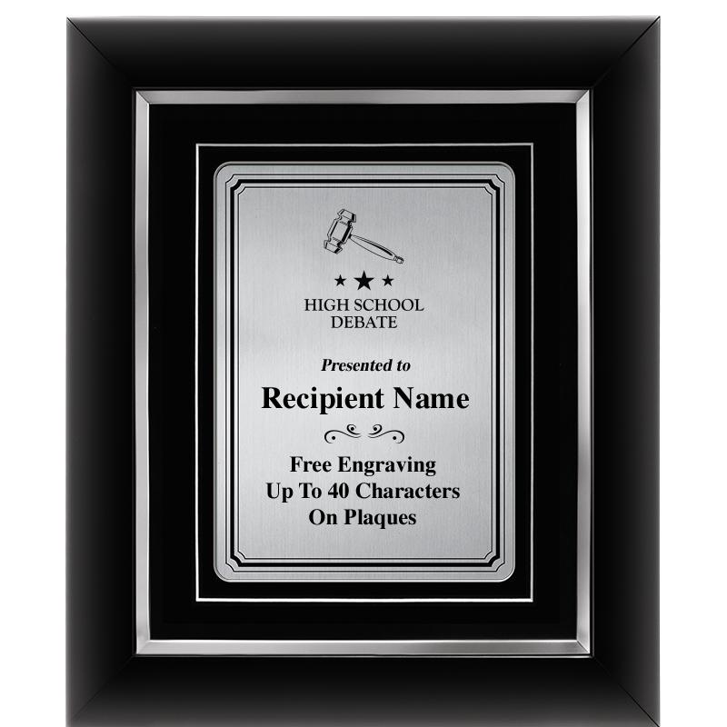 10x12 SLVR METAL PLT DECOR FRM