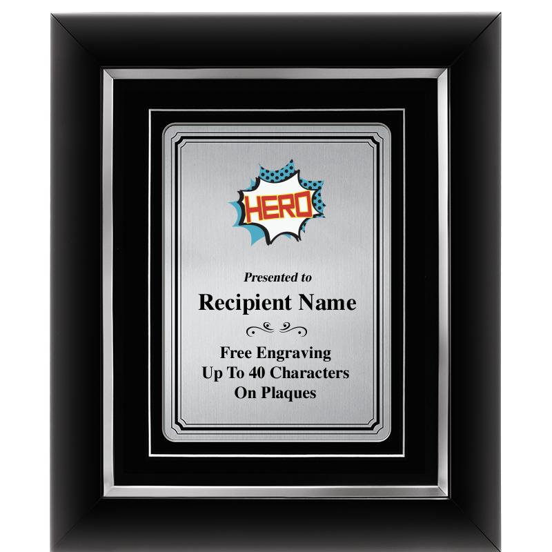 10x12 SLVR METAL PLT DECOR FRM