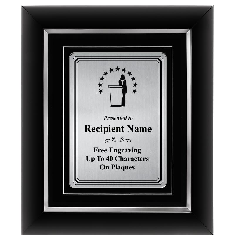 10x12 SLVR METAL PLT DECOR FRM