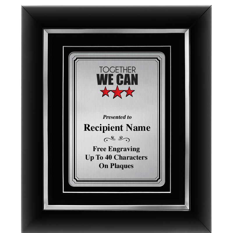 10x12 SLVR METAL PLT DECOR FRM