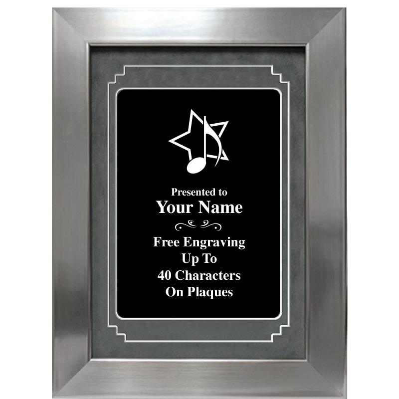 9 X 12 GROVE BLACK MTL PLT PLQ