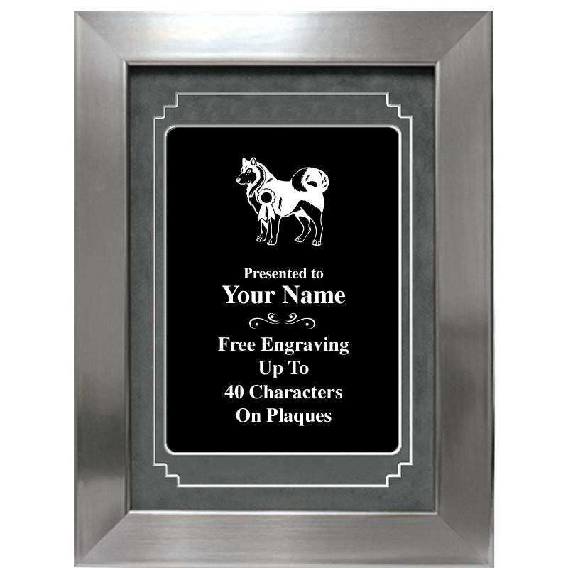 9 X 12 GROVE BLACK MTL PLT PLQ