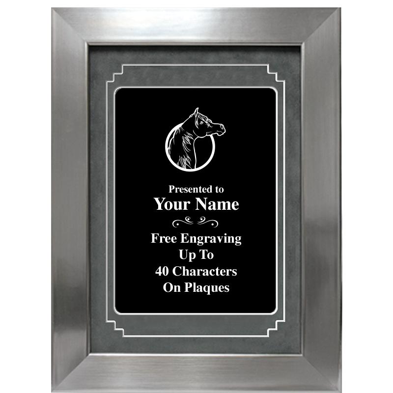 9 X 12 GROVE BLACK MTL PLT PLQ