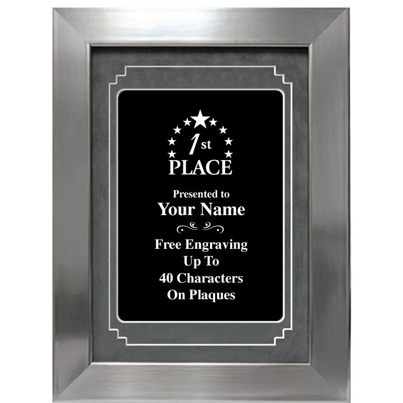 9 X 12 GROVE BLACK MTL PLT PLQ