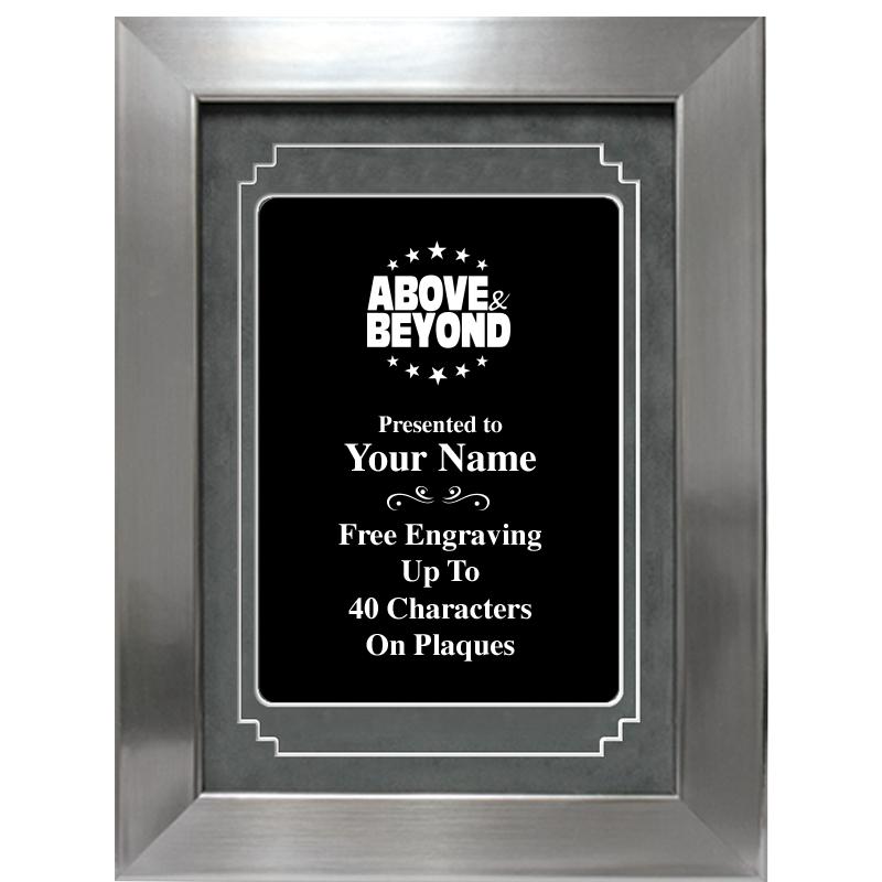 9 X 12 GROVE BLACK MTL PLT PLQ