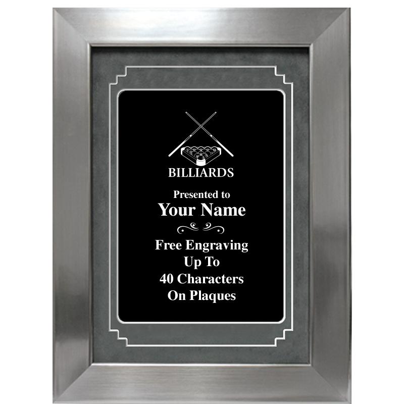 9 X 12 GROVE BLACK MTL PLT PLQ