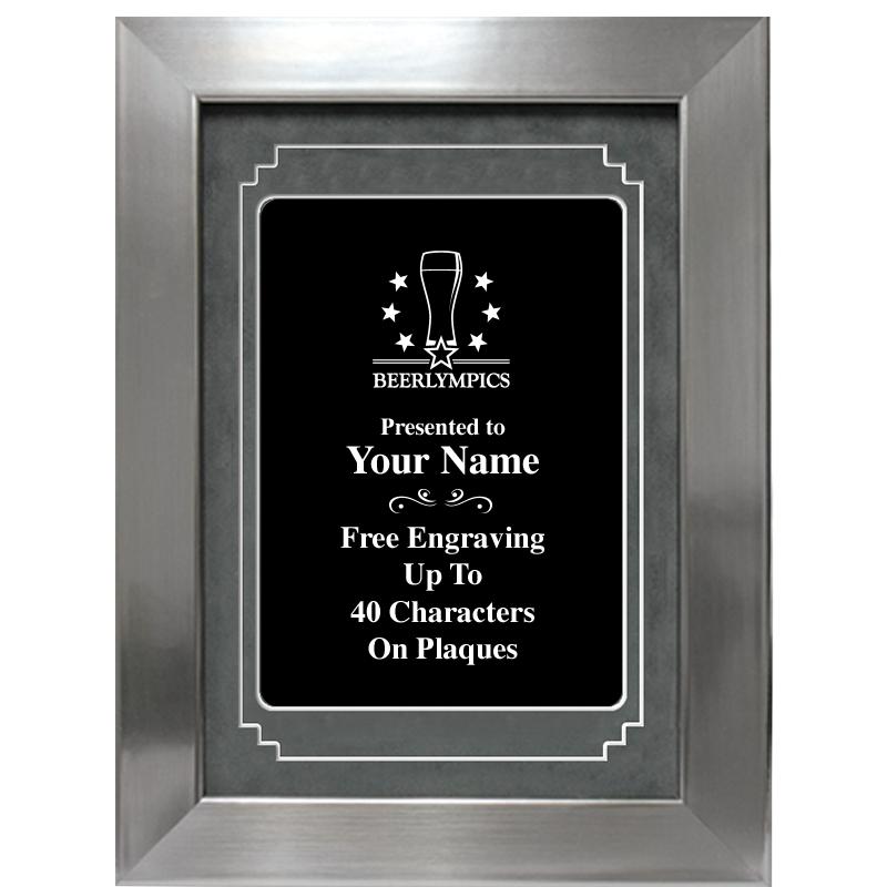 9 X 12 GROVE BLACK MTL PLT PLQ