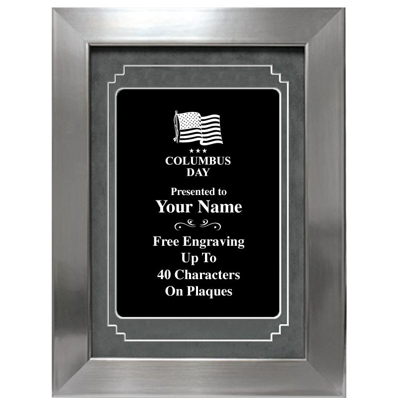 9 X 12 GROVE BLACK MTL PLT PLQ