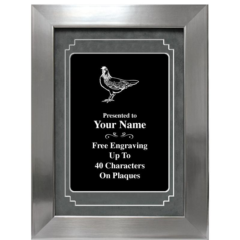 9 X 12 GROVE BLACK MTL PLT PLQ