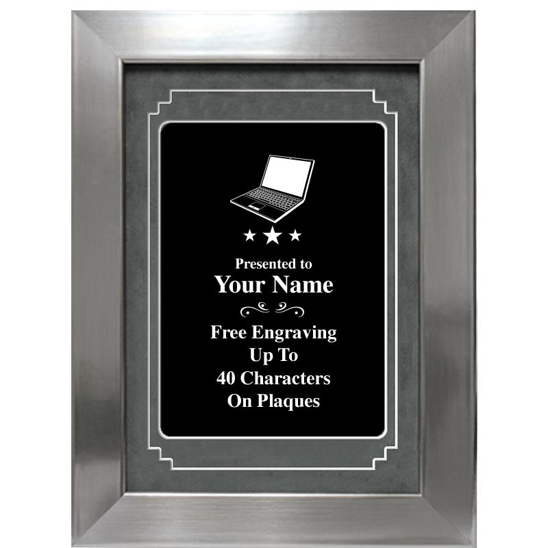 9 X 12 GROVE BLACK MTL PLT PLQ