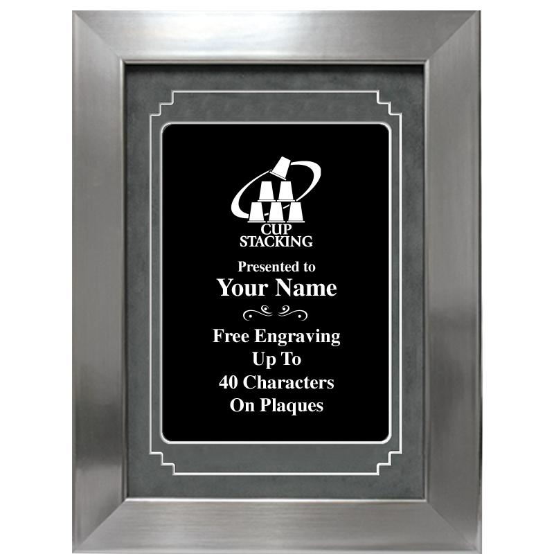 9 X 12 GROVE BLACK MTL PLT PLQ