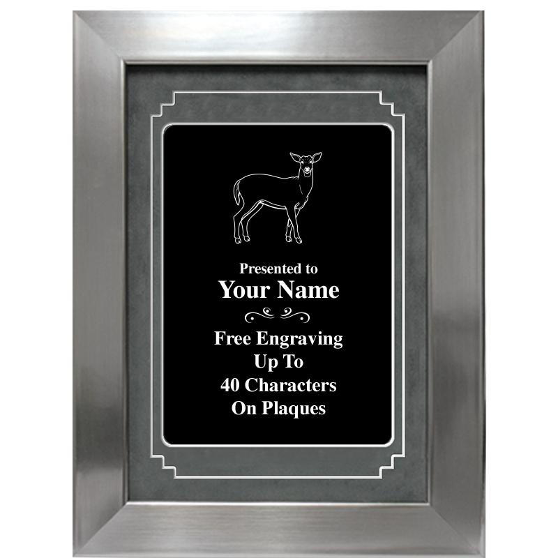 9 X 12 GROVE BLACK MTL PLT PLQ