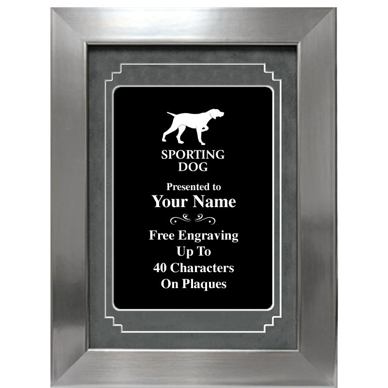 9 X 12 GROVE BLACK MTL PLT PLQ