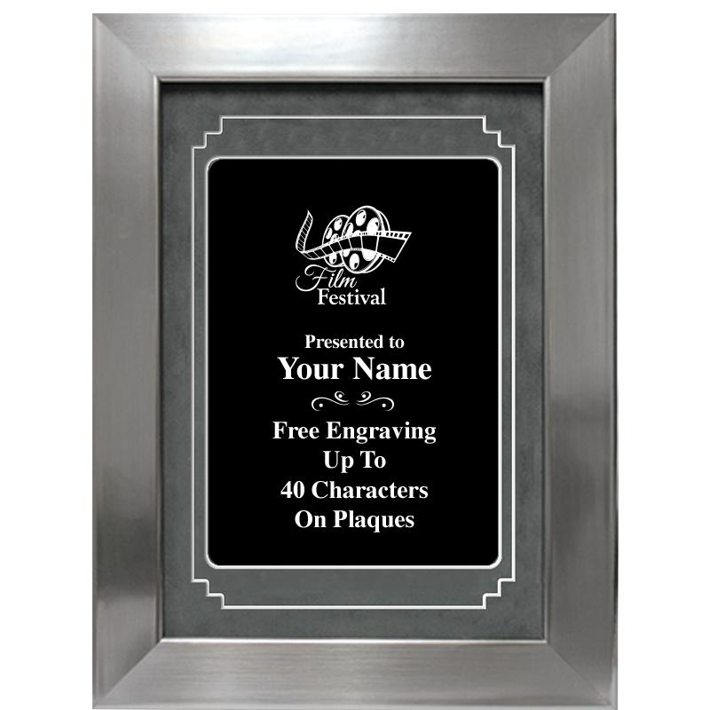 9 X 12 GROVE BLACK MTL PLT PLQ