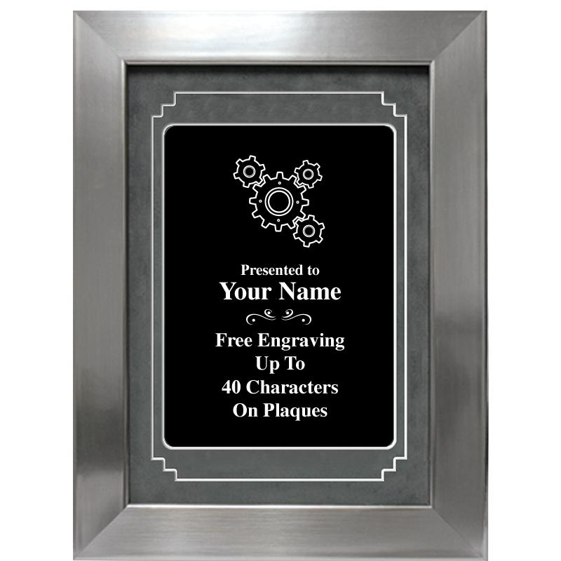 9 X 12 GROVE BLACK MTL PLT PLQ