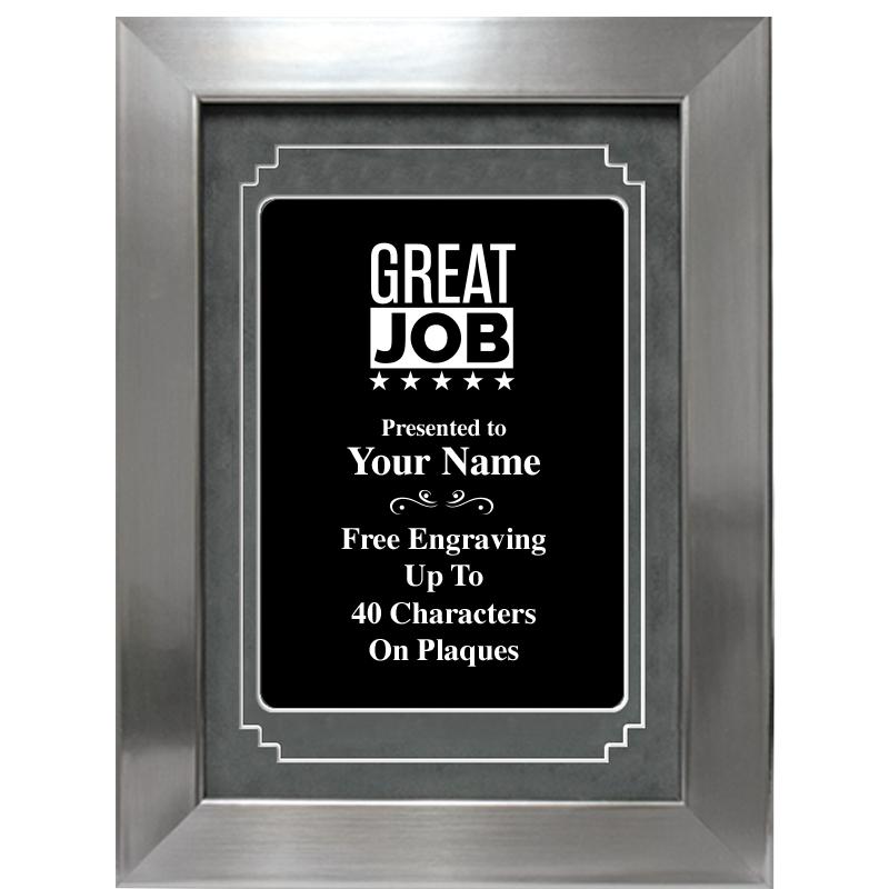 9 X 12 GROVE BLACK MTL PLT PLQ