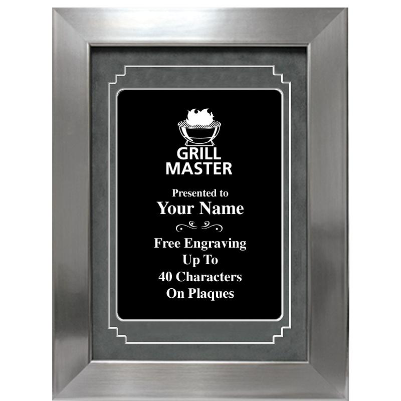 9 X 12 GROVE BLACK MTL PLT PLQ