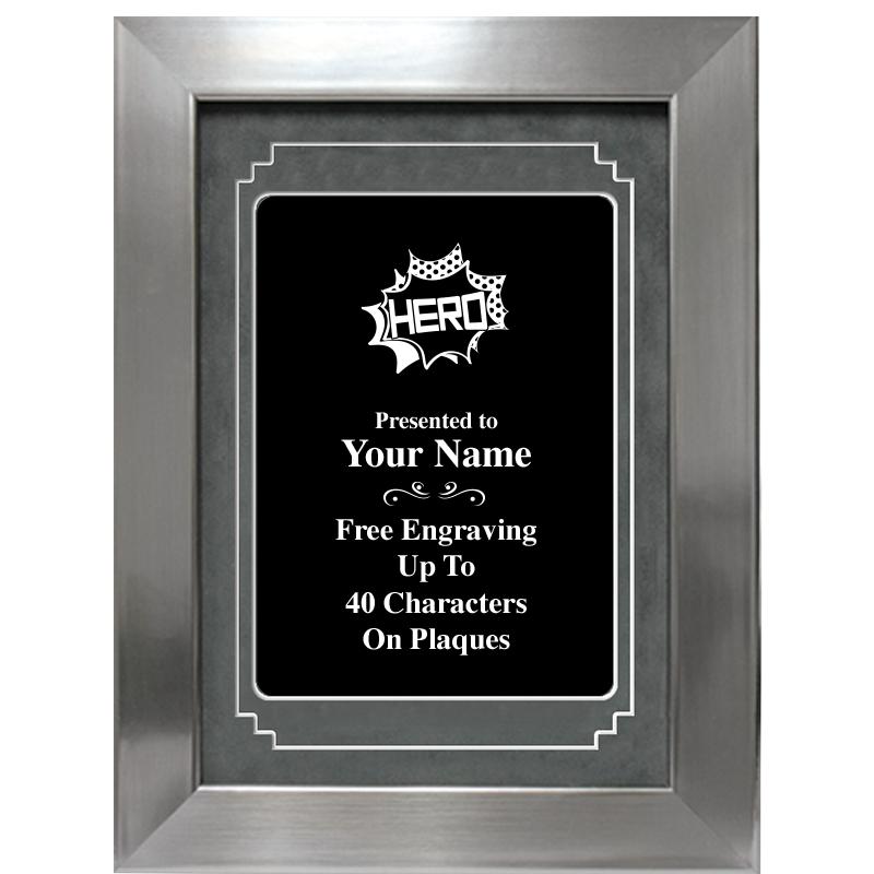 9 X 12 GROVE BLACK MTL PLT PLQ