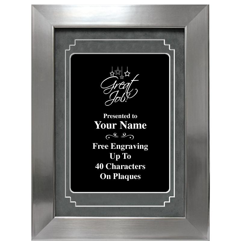 9 X 12 GROVE BLACK MTL PLT PLQ