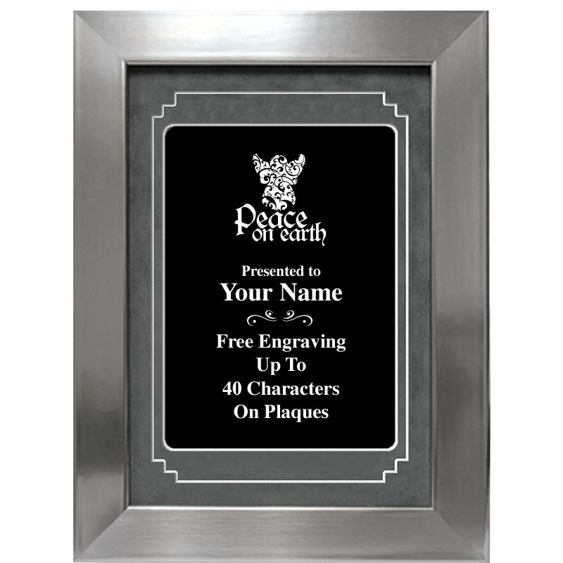 9 X 12 GROVE BLACK MTL PLT PLQ