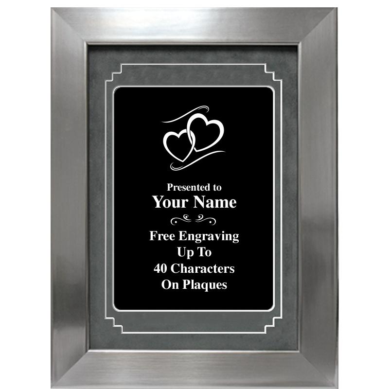 9 X 12 GROVE BLACK MTL PLT PLQ