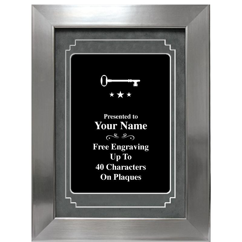 9 X 12 GROVE BLACK MTL PLT PLQ