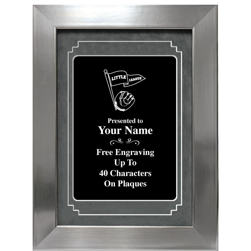 9 X 12 GROVE BLACK MTL PLT PLQ