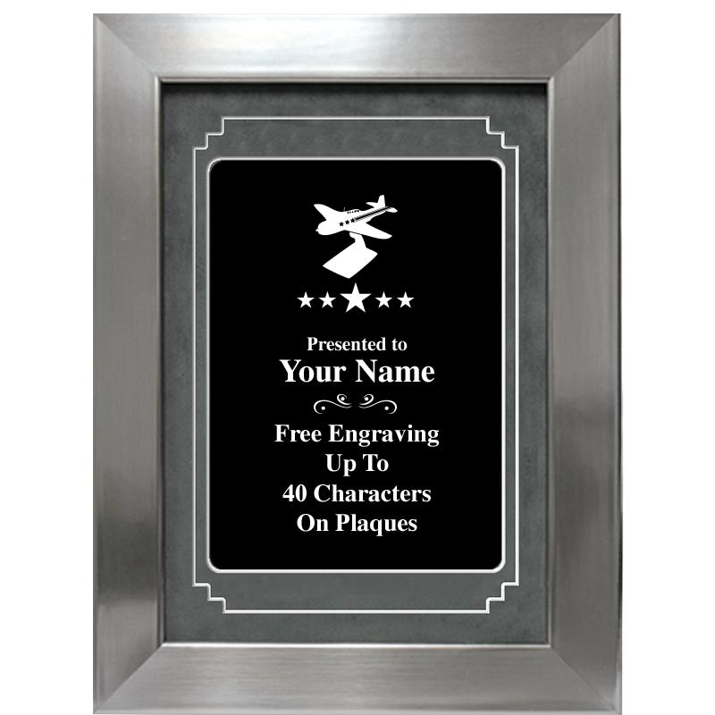 9 X 12 GROVE BLACK MTL PLT PLQ