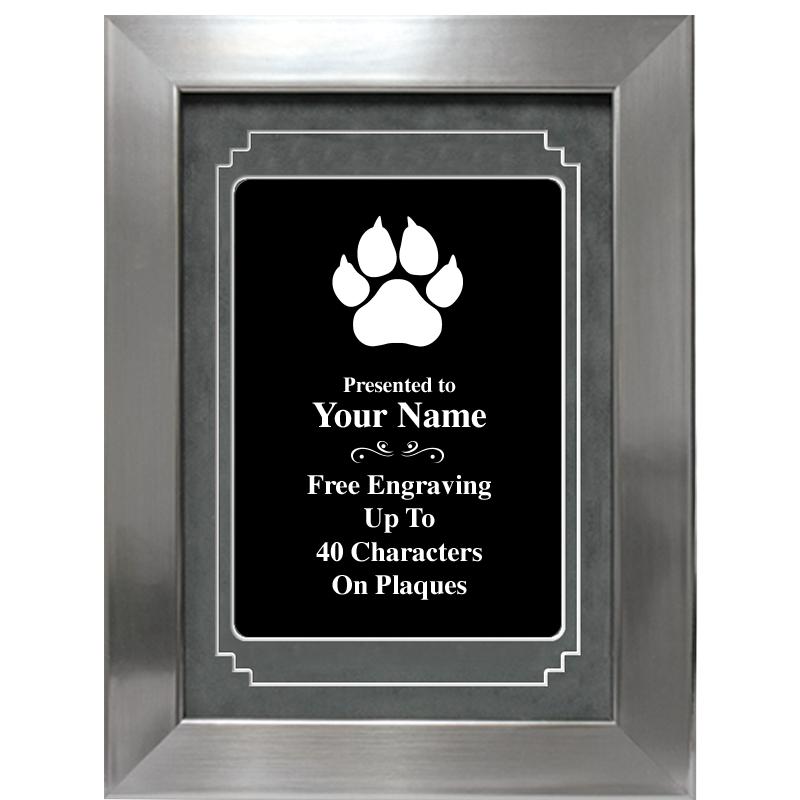 9 X 12 GROVE BLACK MTL PLT PLQ