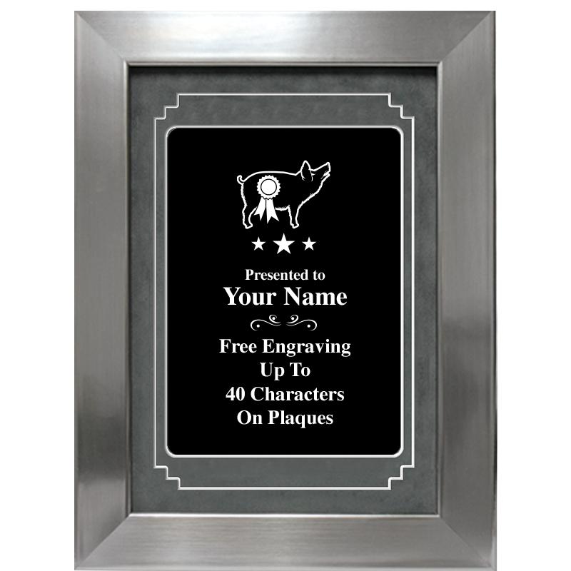 9 X 12 GROVE BLACK MTL PLT PLQ