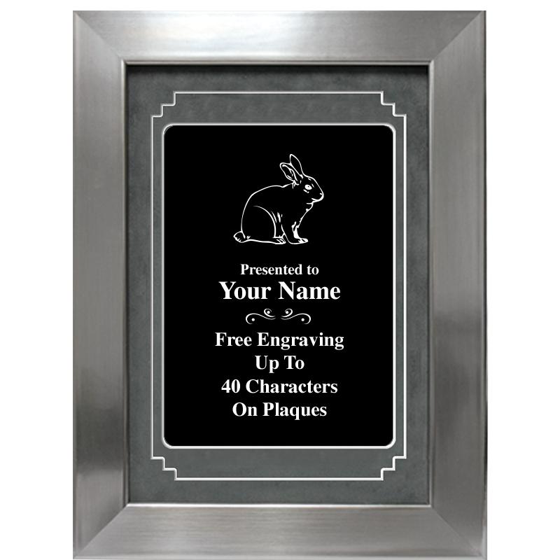 9 X 12 GROVE BLACK MTL PLT PLQ