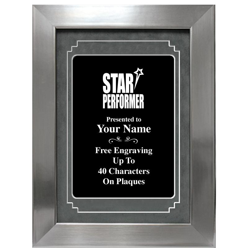 9 X 12 GROVE BLACK MTL PLT PLQ