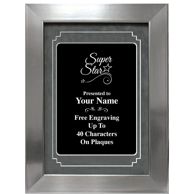 9 X 12 GROVE BLACK MTL PLT PLQ