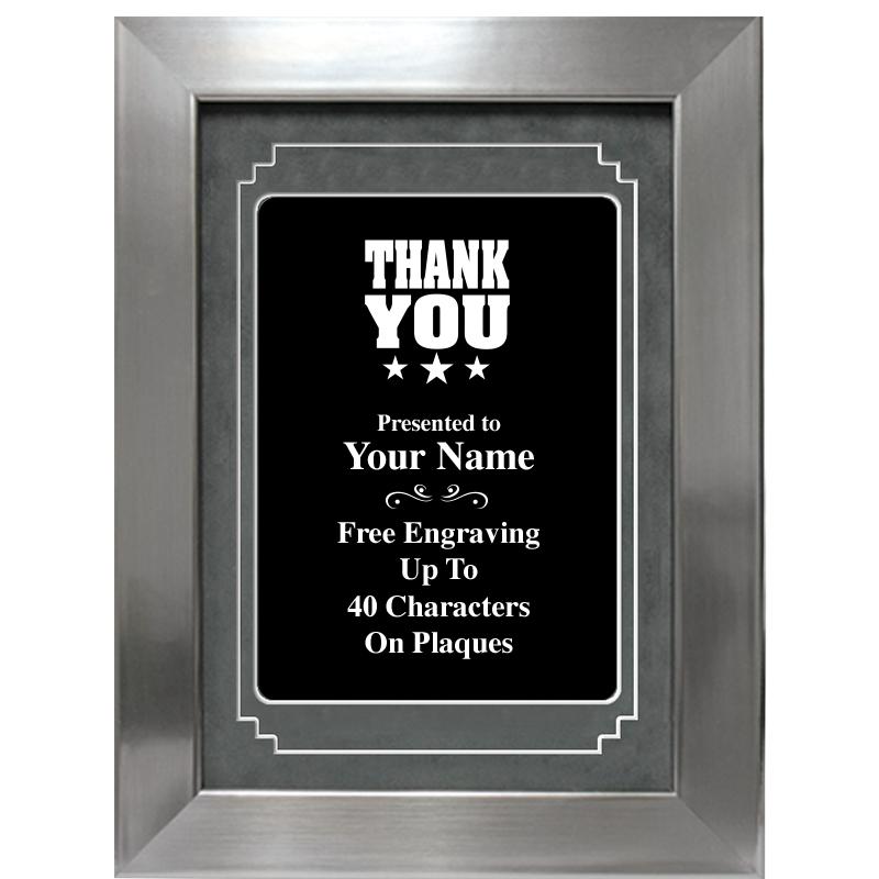 9 X 12 GROVE BLACK MTL PLT PLQ